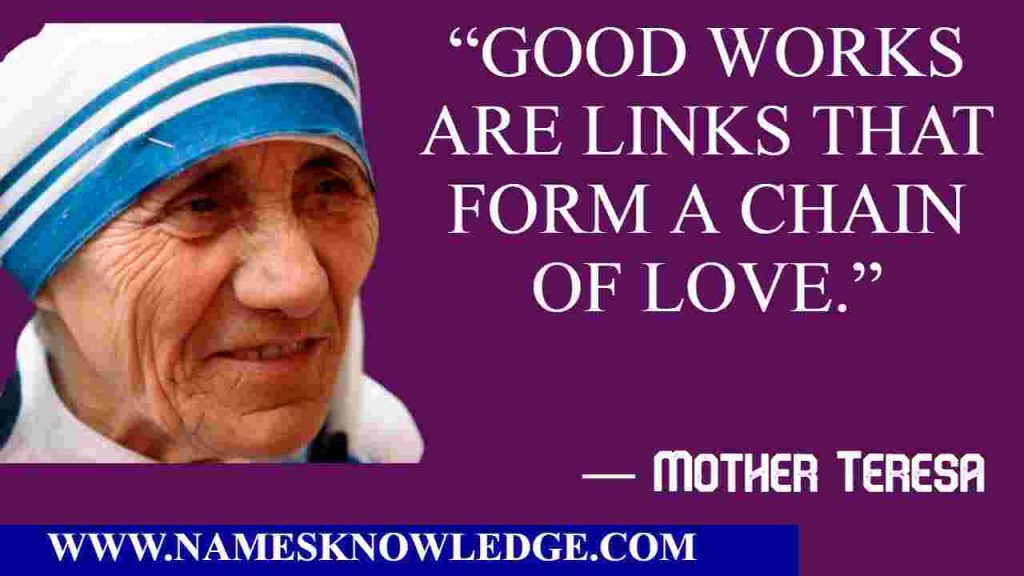 Mother Teresa Quotes about Love