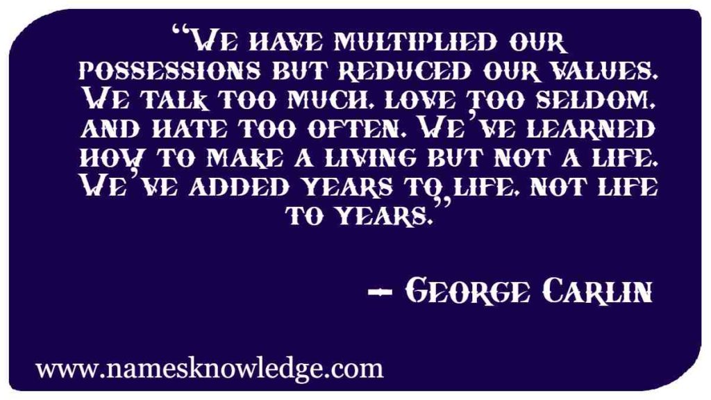 George Carlin Quotes on Life